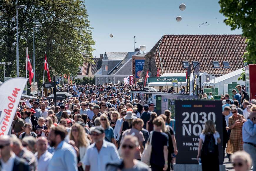 Folkemængder til Folkemøde på Bornholm